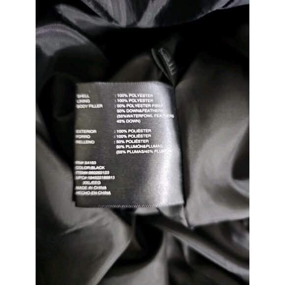 Kenneth Cole Reaction ~Woman Plus Size XXL~ Black Puffer Jacket Long Coat Hooded - Picture 13 of 14